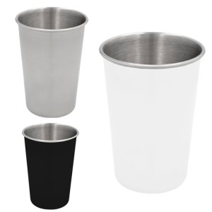 VASO CUP BLANCO (T 127 - ACERO INOXIDABLE)(F)