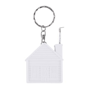 LLAVERO FLEXÓMETRO CASITA BLANCO PRO 034 (PLÁSTICO)