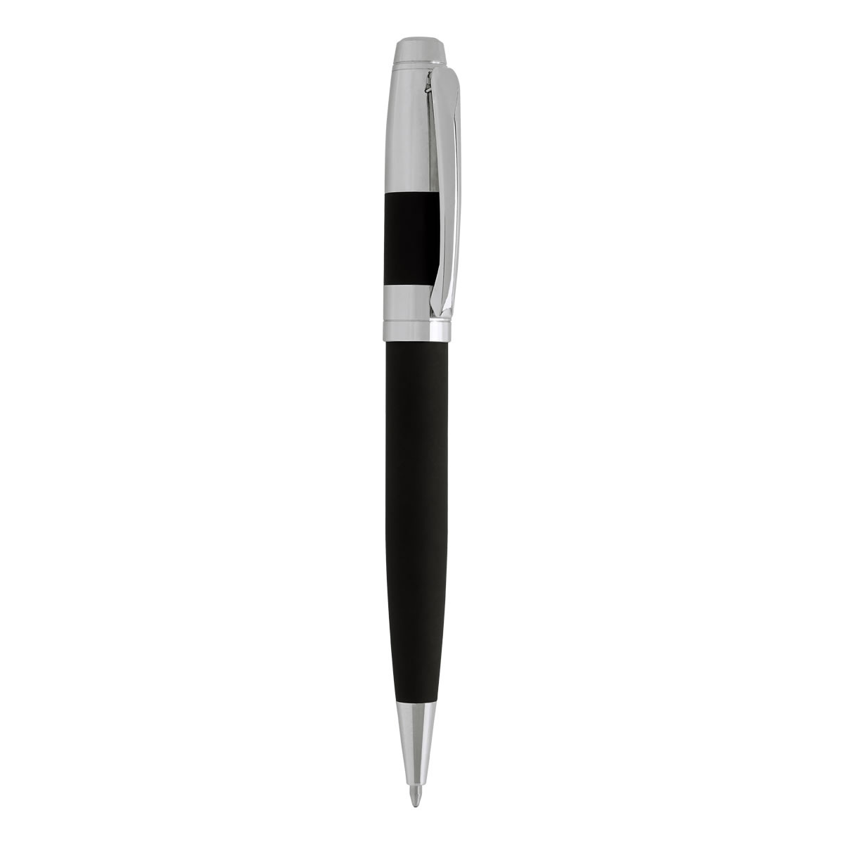 BOLÍGRAFO NAVAGIO NEGRO RQ 021 N (ACERO INOXIDABLE)(P)