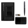 SET CHOMUTOV NEGRO SET 011 N (PLÁSTICO POWER BANK / ACERO INOXIDABLE BOLÍGRAFO)(P)