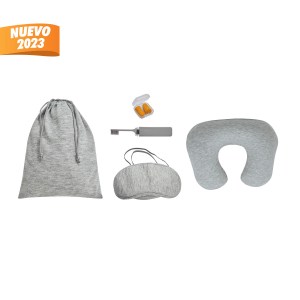 SET DE VIAJE LANAN GRIS PRO 003 G (ALGODÓN / POLIÉSTER / PVC / CURPIEL / PLÁSTICO)(P)