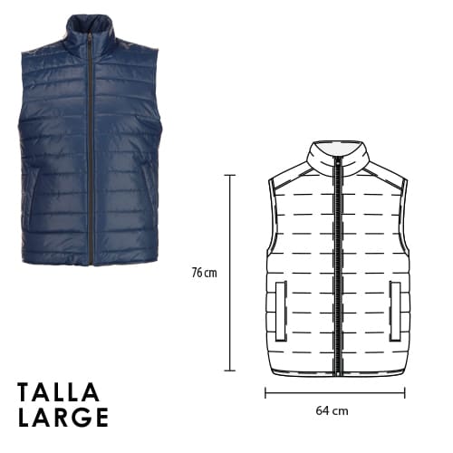 CHALECO CHARGER AZUL-LARGE (CH 003 - NYLON)