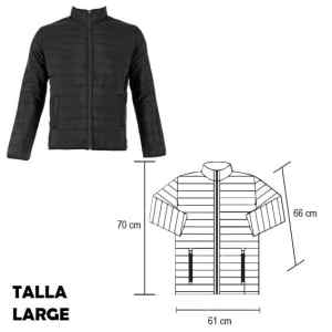 CHAMARRA ARONA NEGRO-LARGE (CH 002 - NYLON)