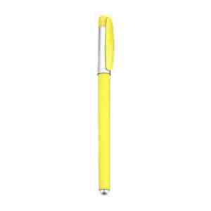 BOLÍGRAFO BOLTON AMARILLO (BP 8598 - PLÁSTICO/RUBBER)