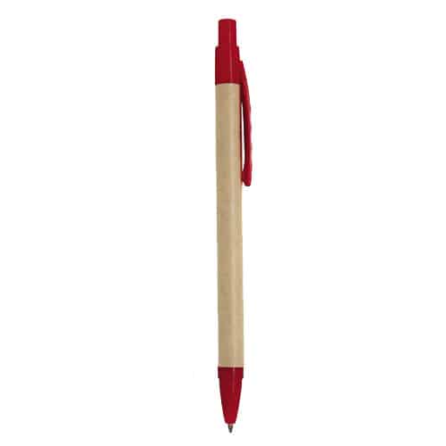BOLÍGRAFO ECO STYLE ROJO (BP 3863 - CARTÓN)