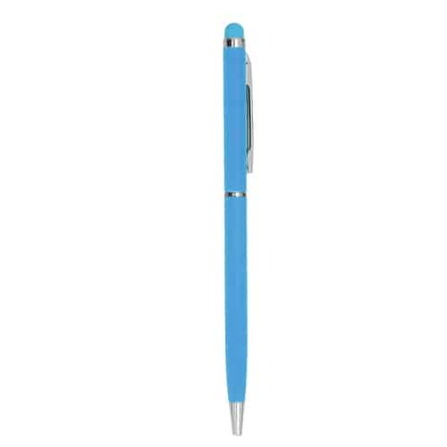 BOLÍGRAFO VERBEL AZUL CLARO (AL 5558R - METAL/RUBBER)