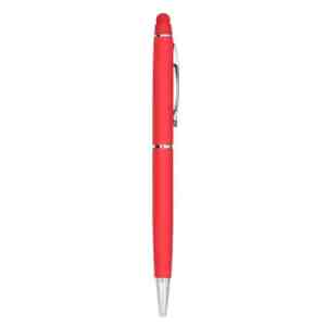 BOLÍGRAFO ISKAM ROJO (AL 18009 - METAL/RUBBER)