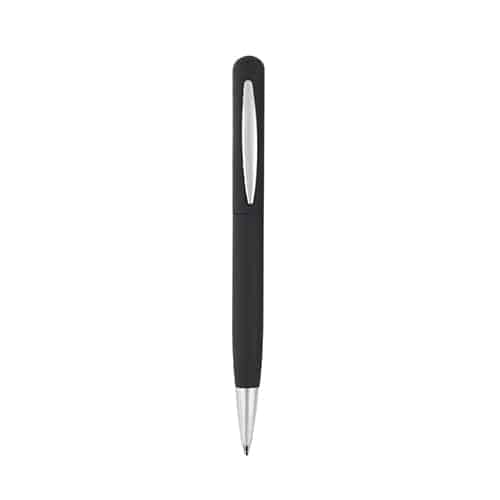 BOLÍGRAFO AKRON NEGRO (AL 19008 - METAL/RUBBER)