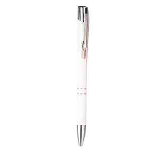 BOLÍGRAFO MABIRA BLANCO (AL 9028M - METAL/RUBBER)