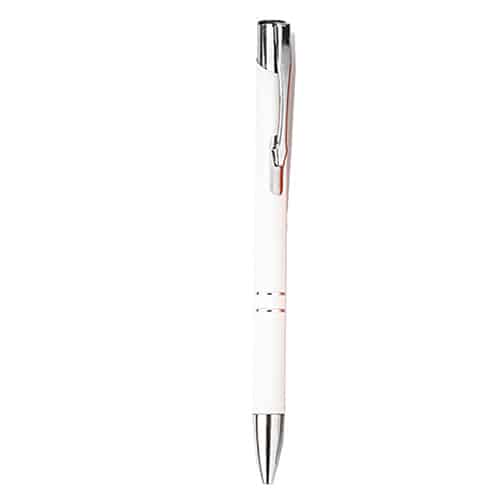 BOLÍGRAFO MABIRA BLANCO (AL 9028M - METAL/RUBBER)
