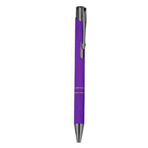 BOLÍGRAFO MABIRA MORADO (AL 9028M - METAL/RUBBER)