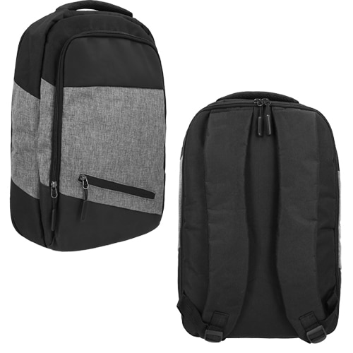 BL-085.jpg Mochila Larry Negro (BL 085 – poliéster/vinipiel)