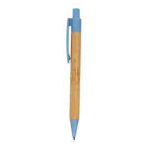 BOLÍGRAFO HONOLULU AZUL (BP 5821W - BAMBÚ/WHEAT STRAW)