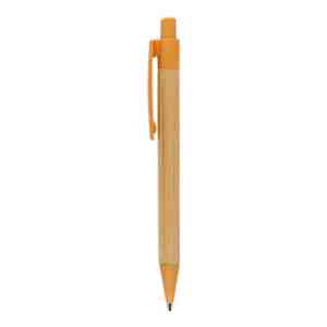 BOLÍGRAFO HONOLULU NARANJA (BP 5821W - BAMBÚ/WHEAT STRAW)
