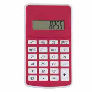 CALCULADORA SAM ROJO (CA 004 - PLÁSTICO)