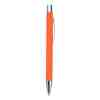 BOLÍGRAFO TAGU NARANJA (AL 17020 - METAL/RUBBER)
