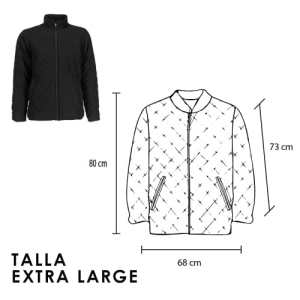 CHAMARRA CAPTUR NEGRO-XL (CH 001 - POLIÉSTER)
