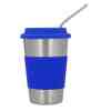 Vaso Frappe Azul (T 168 - acero inoxidable / silicón)