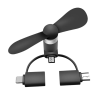 MINI VENTILADOR PORTATIL 3 EN 1 (TEC153-U) NEGRO