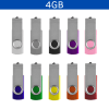 Memoria Usb London Giratoria 4GB (USB010-U) Plata