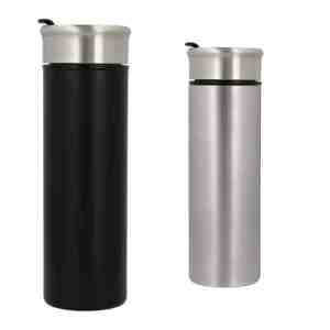 TERMO CADILLAC PLATA (T 182 - ACERO INOXIDABLE / PLÁSTICO)