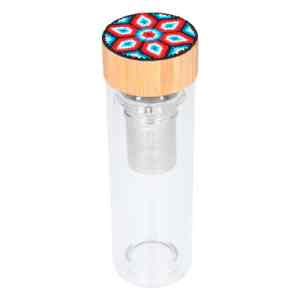 TERMO TAMAYO TRANSPARENTE (T 116 HUICHOL - VIDRIO)