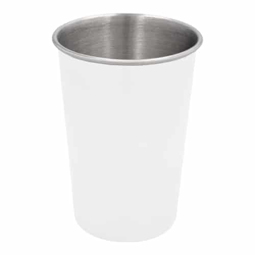 VASO CUP BLANCO (T 127 - ACERO INOXIDABLE)