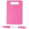 TABLA CON CUCHILLO ROSSETA A2106 ROSA (Plástico PP / Acero Inoxidable)