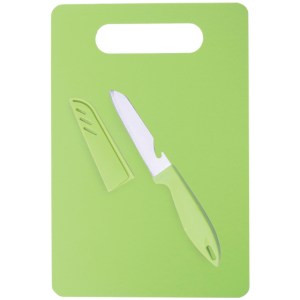 TABLA CON CUCHILLO ROSSETA A2106 VERDE CLARO (Plástico PP / Acero Inoxidable)