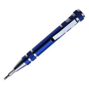 DESARMADOR TIPO PLUMA BARREL A2138 AZUL (Aluminio)