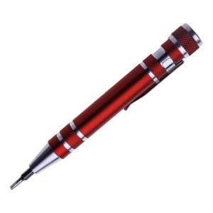 DESARMADOR TIPO PLUMA BARREL A2138 ROJO (Aluminio)