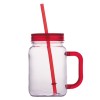 VASO CON ASA FRESH A2142 ROJO (Plástico AS)