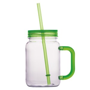 VASO CON ASA FRESH A2142 VERDE CLARO (Plástico AS)