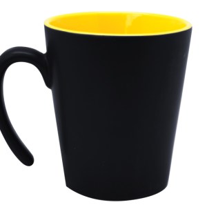 TARRO CONICO 12 OZ. MATE MALBEC A2153 AMARILLO (Cerámica)