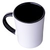 Taza Conica Bicolor 14 oz Bicolor Arles A2154 Negro (Ceramica / A2154.02 / articulos promocionales)