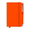 LIBRETA CON BOLIGRAFO AITANA A2182 NARANJA (Libreta: Poliuretano / Bolígrafo: Aluminio)