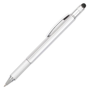 BOLIGRAFO PLASTICO HEXA A2252 PLATA (Plástico)
