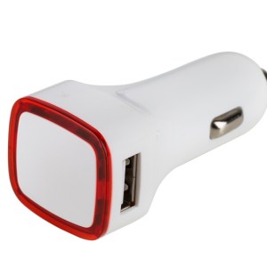 CARGADOR PARA AUTOMOVIL MOBICAR A2277 ROJO (Plástico ABS / Metal)