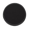 JGO. 4 PORTAVASOS REDONDO PINOT A2293 NEGRO (Curpiel)