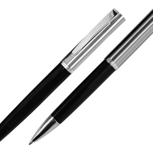 SET  DE BOLIGRAFOS NIMBUS A2314 NEGRO (Acero Inoxidable)