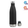 Termo Doble Pared Acero Inox. Preston A2333 Negro (Acero inoxidable / A2333.02 / articulos promocionales)