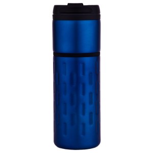 TERMO METÁLICO MANZUR A2334 AZUL (Acero Inoxidable / Plástico)