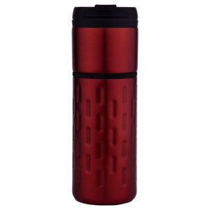 TERMO METÁLICO MANZUR A2334 ROJO (Acero Inoxidable / Plástico)