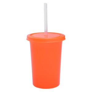 VASO DE PLÁSTICO OLAS A2341 NARANJA (Plástico PP)