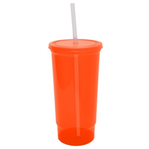 VASO DE PLÁSTICO BACHELOR A2342 NARANJA (Plástico PP)