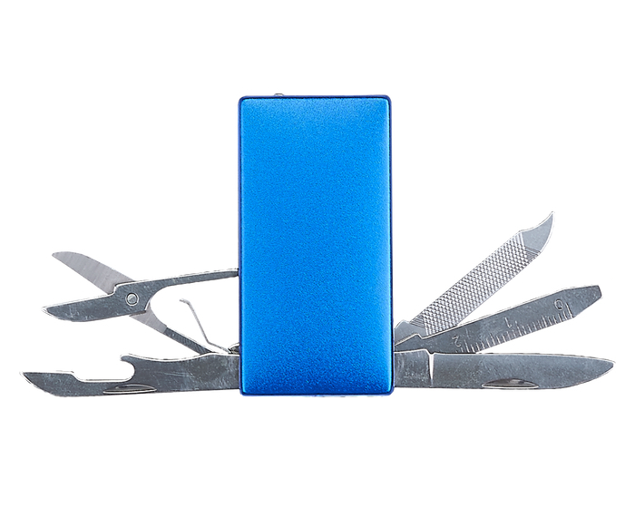 NAVAJA MULTIUSOS DELBIN A2353 AZUL (Acero Inoxidable / Aluminio)