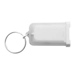 LLAVERO Y CARGADOR USB FUZION A2385 BLANCO (Plástico ABS / Metal)