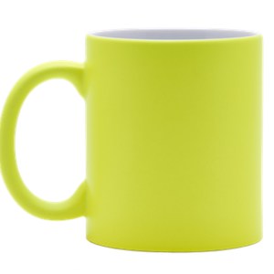 TAZA DE CERÁMICA 11 OZ. HERMES A2393 AMARILLO (Cerámica)
