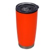 VASO DOBLE PARED DE PLÁSTICO YAGO A2430 NARANJA (Plástico AS)