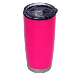 VASO DOBLE PARED DE PLÁSTICO YAGO A2430 ROSA (Plástico AS)